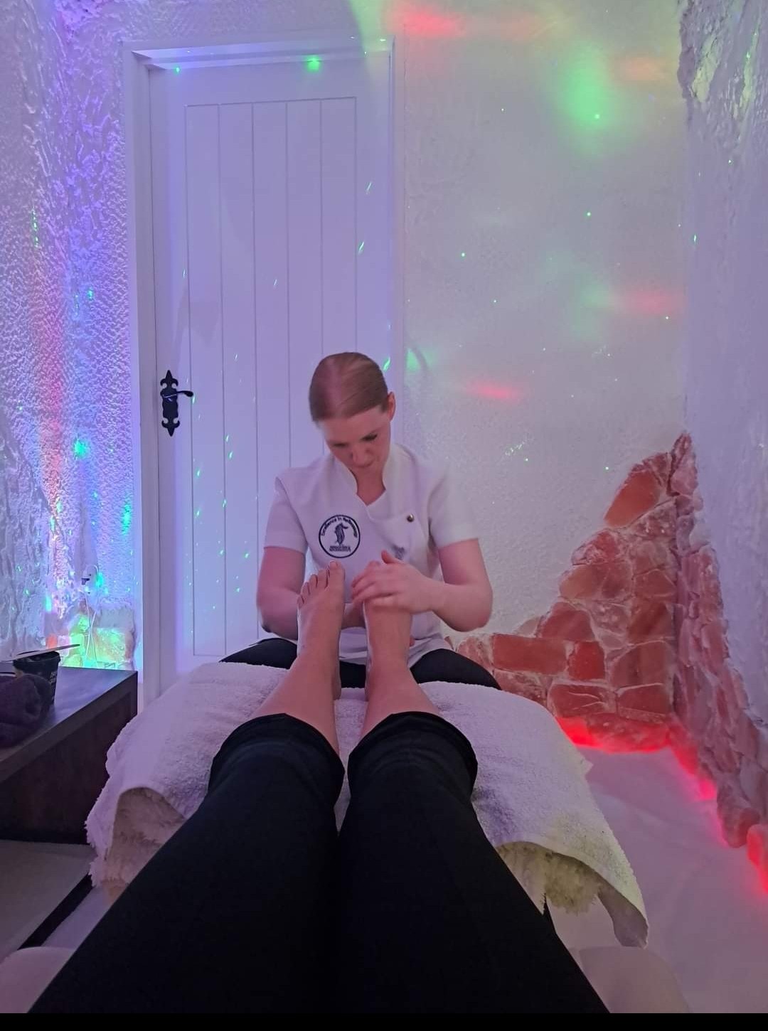Reflexology in Salt Cave